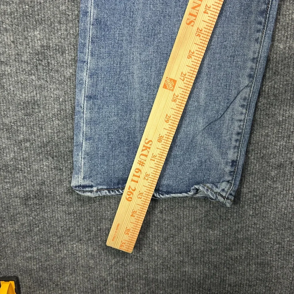 Levi's 501 Jeans Men's‎ Blue Denim Destroyed Ripped Straight Button Fly - 35X33